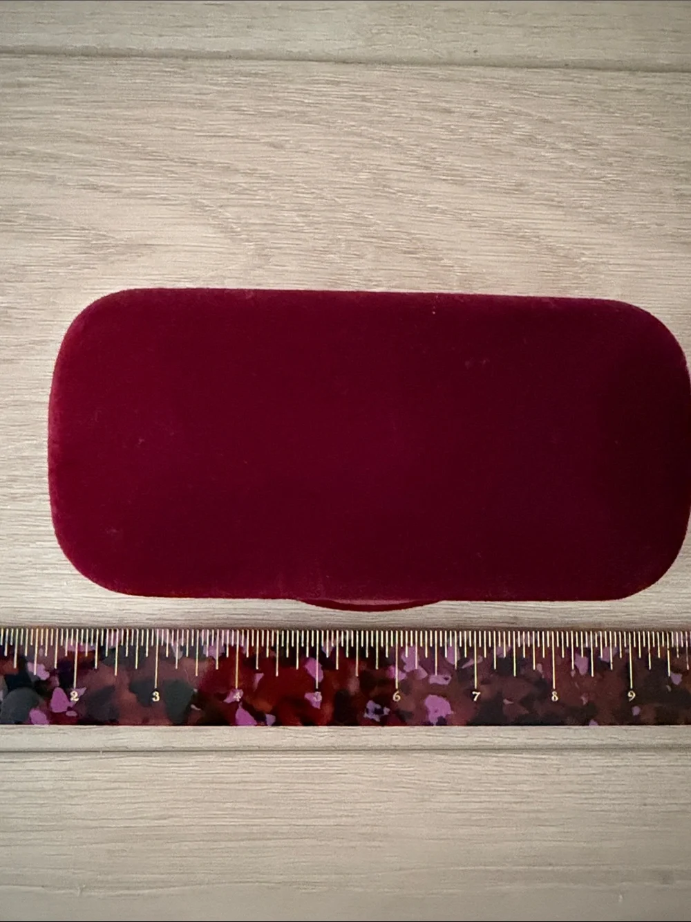 Gucci Velvet Eyeglass Case in Deep Burgundy